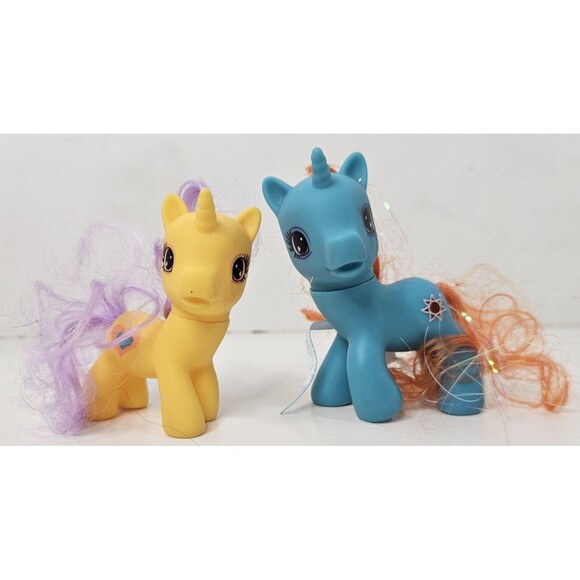 Wonder Pony Land: Lot of 2 - Blue Unicorn‎ S-09-B1 & Yellow Unicorn S-10-B1A - Picture 1 of 6